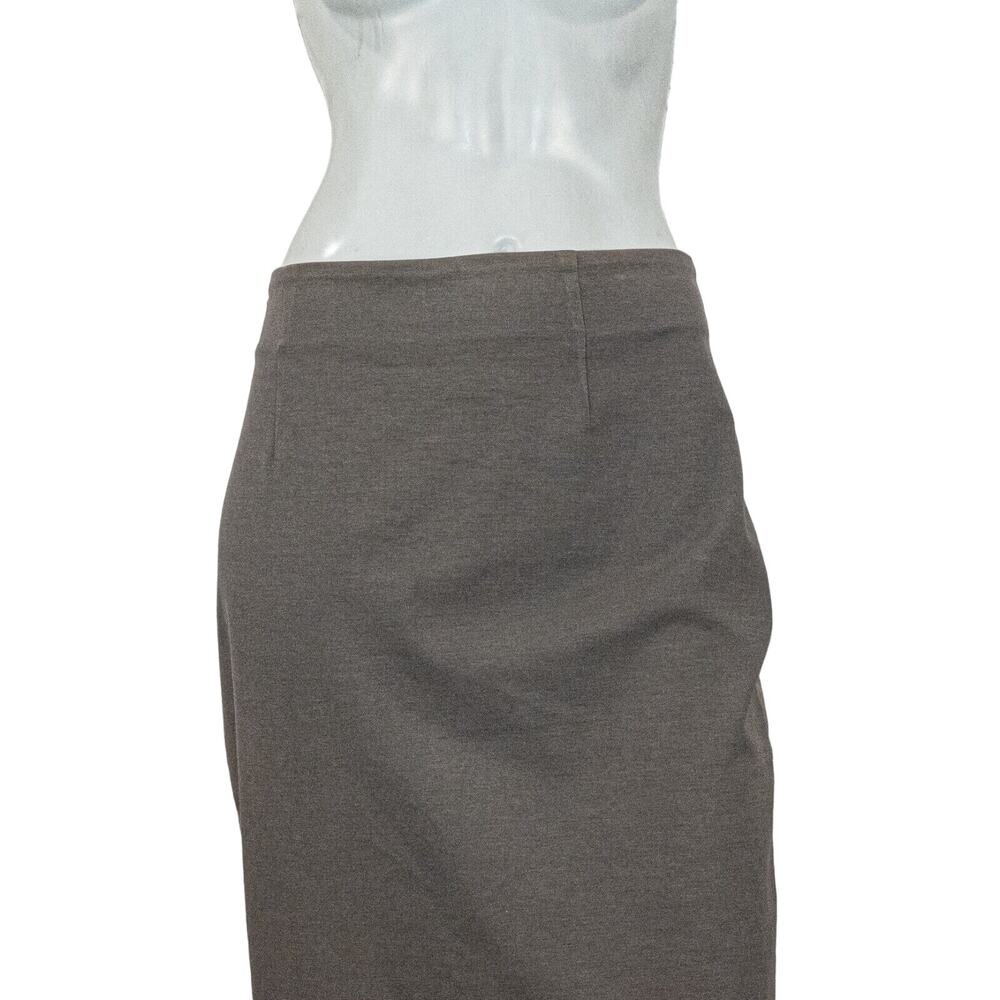 YOHJI YAMAMOTO Pencil Skirt tan gray cotton made in Italy size 48 32 - Picture 9 of 12